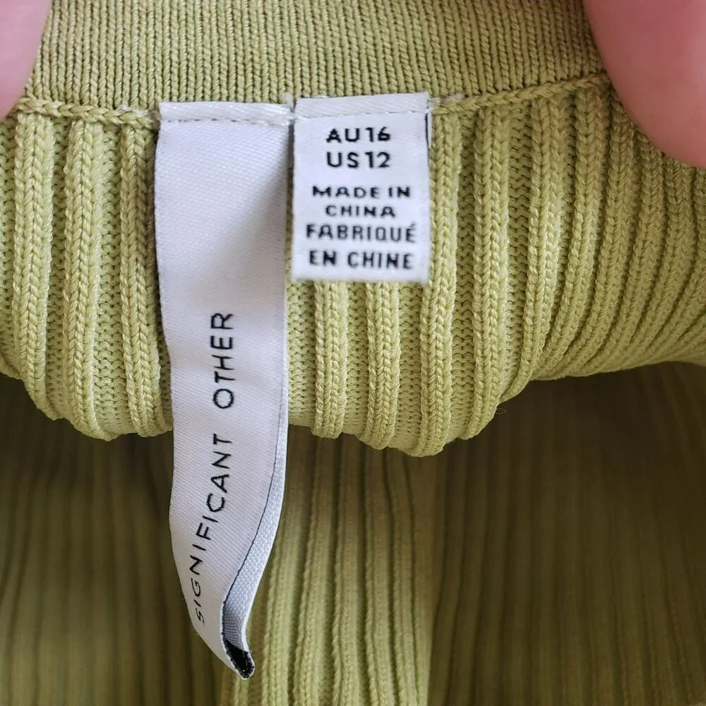 Significant Other Pistachio Green Knit Midi Dress Spring Revolve Australian - Picture 12 of 15